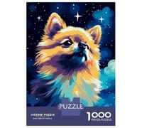 Jigsaw Puzzles 1000 Pieces for Teenagers Inspiring Pomeranian Pixel Teenager Puzzles Relax Games Stress Reliever Deal As Gifts for The Whole Family 52x38cm/1000pcs
