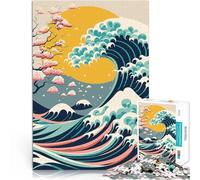 Jigsaw Puzzles 1000 Pieces for teenagers Japanese style Herausforderndes Spiel Künstlersammlung, Bildende Kunst75x50cm