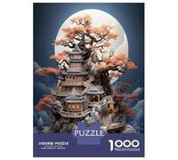 Jigsaw Puzzles 1000 Pieces for Teenagers Japanese Style Tree House Adult Jigsaw Toy Wall Decor Staycation Kill Time Help The Brain Exercise 52x38cm/1000pcs