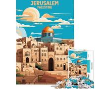 Jigsaw Puzzles 1000 Pieces for Teenagers Jerusalem Palestine Design Fun at Home Activities, Presents for Women Family Games for And from 14 Years And over (38x26cm)