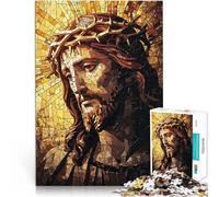 Jigsaw Puzzles 1000 Pieces for teenagers Jesus Christ Mosaic Hands-on-Spiel Einzigartige Geburtstags- und Geschenkideen75x50cm