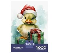 Jigsaw Puzzles 1000 Pieces for Teenagers Jolly Happy Duck Christmas Jigsaw Puzzle Fun Games Hand Speed Race Unique Birthday And Gifts 38x26cm/1000pcs