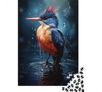 Jigsaw Puzzles 1000 Pieces for Teenagers Kingfisher Bird Painting Art Print Jigsaw Puzzle Relaxing Games Analysis And Logic Stress Reduction Gifts 70x50cm/1000pcs
