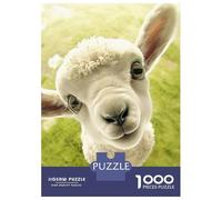 Jigsaw Puzzles 1000 Pieces for Teenagers Lamb with Big Eyes Jigsaw Puzzle Fun Games For Family Fun Deal As Gifts for The Whole Family 52x38cm/1000pcs