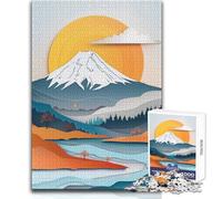 Jigsaw Puzzles 1000 Pieces for Teenagers Landscape Flat Paper Craft Toy Intellectual Game Enhance Memory Gift Birthday Size 38x52cm