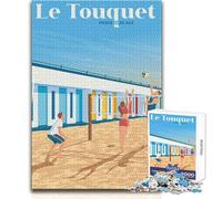 Jigsaw Puzzles 1000 Pieces for Teenagers Le Touquet Paris Plage Art Beautiful Design Game Difficult Challenge Anti-Stress Toys Size 38x52cm