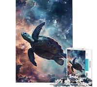 Jigsaw Puzzles 1000 Pieces for Teenagers Leatherback Turtle Galaxy Jigsaw 1000 Pieces Home Decoration Toys Wall Decoration Deal As Gifts for The Whole Family (38x52cm)