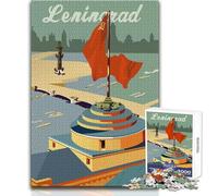 Jigsaw Puzzles 1000 Pieces for Teenagers Leningrad Beautiful Design Game Difficult Challenge Anti-Stress Toys Size 38x26cm