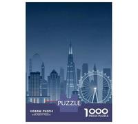 Jigsaw Puzzles 1000 Pieces for Teenagers London Skyline Night Jigsaw Puzzle Fun Games Hand Speed Race Unique Birthday And Gifts 38x26cm/1000pcs