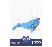 Jigsaw Puzzles 1000 Pieces for Teenagers Lonely Whale Adult Jigsaw Toy Wall Decor Staycation Kill Time Help The Brain Exercise 38x26cm/1000pcs