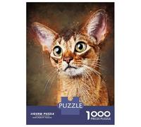 Jigsaw Puzzles 1000 Pieces for Teenagers Love Cat Puzzle for Adults Brain Teaser Game Stress Reliever for Birthday, Chrismas 52x38cm/1000pcs