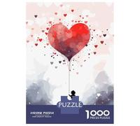 Jigsaw Puzzles 1000 Pieces for Teenagers Love Heart Balloon Puzzles for Adults DIY Toys Precision Cutting Help The Brain Exercise 70x50cm/1000pcs