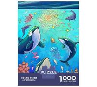 Jigsaw Puzzles 1000 Pieces for Teenagers Love Underwater Adult Jigsaw Puzzle Fun Games Improve Memory Help The Brain Exercise 70x50cm/1000pcs