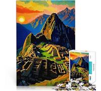 Jigsaw Puzzles 1000 Pieces for teenagers Machu Picchu Sunset DIY-Spielzeug Jedes Stück ist einzigartig Anspruchsvolles Familienspiel75x50cm