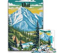Jigsaw Puzzles 1000 Pieces for Teenagers Majestic Altai Learning Educational Birthday Gifts for And 14 Years And over (size 38x26cm)
