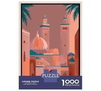 Jigsaw Puzzles 1000 Pieces for Teenagers Marrakech, Morocco Travel Puzzles for Adults Relaxing Games Stress Reliever Help The Brain Exercise 52x38cm/1000pcs