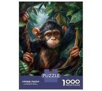 Jigsaw Puzzles 1000 Pieces for Teenagers Monkeys Mischief Puzzle for Adults Brain Teaser Game Stress Reliever for Birthday, Chrismas 70x50cm/1000pcs