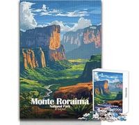 Jigsaw Puzzles 1000 Pieces for Teenagers Monte Roraima National Park Brazil Poster Family Fun & Game Night Perfect Decoration DIY Toys Size 38x52cm