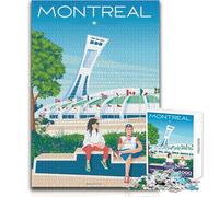 Jigsaw Puzzles 1000 Pieces for Teenagers Montreal Quebec Canada Family Fun & Game Night Perfect Decoration DIY Toys Size 50x75cm
