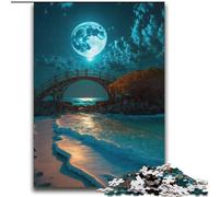 Jigsaw Puzzles 1000 Pieces for Teenagers Moonlight Japanese Bridge Brainteaser Family Games Analysis And Logic Educational Toy (size 38x52cm)
