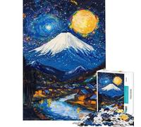Jigsaw Puzzles 1000 Pieces for Teenagers Moonlit Mountain Glow Jigsaw 1000 Piece Relaxing Games Gifts Birthday Analysis And Logic (Size 38x26cm)
