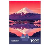 Jigsaw Puzzles 1000 Pieces for Teenagers Mount Fuji Reflection in Japan Puzzles for Adults Relaxing Games Stress Reliever Help The Brain Exercise 70x50cm/1000pcs