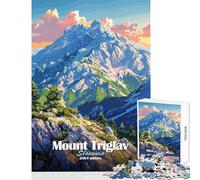 Jigsaw Puzzles 1000 Pieces for Teenagers Mount Triglav Slovenia Fun Games for The Whole Family Educational Toy Artists Collection, Fine Art (38X26cm)