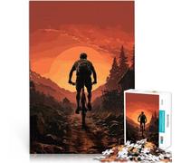 Jigsaw Puzzles 1000 Pieces for teenagers Mountain Biking Sunset Educational Games DIY Toys Secret Santa Gifts 26x38cm