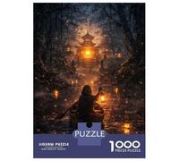Jigsaw Puzzles 1000 Pieces for Teenagers Mysterious Boat Journey to Temple Jigsaw for Adults Relaxing Games Improve Memory Stress Reduction Gifts 70x50cm/1000pcs
