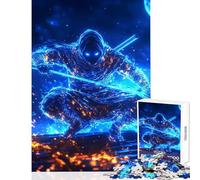 Jigsaw Puzzles 1000 Pieces for Teenagers Neon Shadow Assassin Anti-Stress Toys Gifts Ideas Practical Game Artists Collection, Fine Art Size 50x75cm