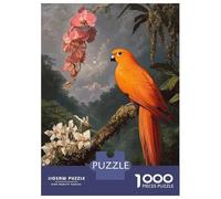 Jigsaw Puzzles 1000 Pieces for Teenagers Orange Parrot in Jungle Jigsaws for Adults Relaxing Games Analysis And Logic for Birthday, Chrismas 52x38cm/1000pcs