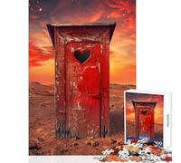 Jigsaw Puzzles 1000 Pieces for Teenagers Outhouse on Planet Mars Family Game Learning Educational Educational Toy Artists Collection, Fine Art (38X52CM)