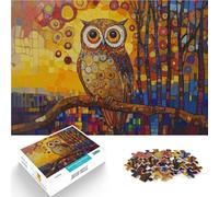 Jigsaw Puzzles 1000 Pieces for teenagers Owl in Forest Stressabbau-Spielzeug eignet sich ideal als Geschenk für die ganze Familie75x50cm
