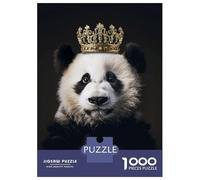 Jigsaw Puzzles 1000 Pieces for Teenagers Panda Animal Cute King Jigsaw Puzzle Fun Games Hand Speed Race Unique Birthday And Gifts 70x50cm/1000pcs