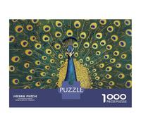 Jigsaw Puzzles 1000 Pieces for Teenagers Peacock with Spread Feathers Puzzle for Adults Brain Teaser Game Stress Reliever for Birthday, Chrismas 70x50cm/1000pcs