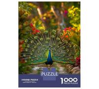 Jigsaw Puzzles 1000 Pieces for Teenagers Peacocks Garden Glory Puzzles for Adults Relaxing Games Stress Reliever Help The Brain Exercise 38x26cm/1000pcs