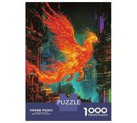 Jigsaw Puzzles 1000 Pieces for Teenagers Phoenix Fire Animal Teenager Puzzles Relax Games Stress Reliever Deal As Gifts for The Whole Family 70x50cm/1000pcs