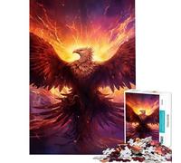 Jigsaw Puzzles 1000 Pieces for Teenagers Phoenix Flames Help The Brain Exercise Analysis And Logic Fun Games for And 14 Years And over (38x52cm)