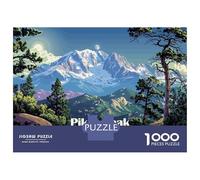 Jigsaw Puzzles 1000 Pieces for Teenagers Pikes Peak Mountain Landscape Puzzle for Adults Fun Games Enhance Memory Unique Birthday And Gifts 52x38cm/1000pcs