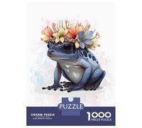 Jigsaw Puzzles 1000 Pieces for Teenagers Poison Dart Frog Painting Jigsaw for Adults Toy Wall Decor Precision Cutting Stress Reduction Gifts 70x50cm/1000pcs