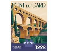 Jigsaw Puzzles 1000 Pieces for Teenagers Pont Du Gard Aqueduct Adult Jigsaw Hands-on Game Wall Art Deal As Gifts for The Whole Family 70x50cm/1000pcs