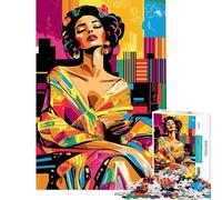 Jigsaw Puzzles 1000 Pieces for Teenagers Pop Art Vision of Adele Bloch-Bauer Puzzle for Adults Relaxing Games Home Decoration Stress Reduction Gifts (Size 38x52cm)