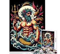 Jigsaw Puzzles 1000 Pieces for Teenagers Poseidons Realm Family Game Learning Educational Educational Toy Artists Collection, Fine Art (50X75CM)