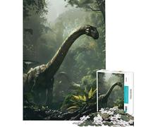 Jigsaw Puzzles 1000 Pieces for Teenagers Prehistoric Brachiosaurus Fun at Home Activities, Home Decoration Relaxing Games for Age 14+ Game (38x52cm)