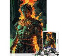 Jigsaw Puzzles 1000 Pieces for Teenagers Prometheus Ascendant︰ Forged in Divine Fire Family Game Learning Educational Educational Toy Artists Collection, Fine Art (38X52CM)