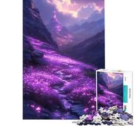 Jigsaw Puzzles 1000 Pieces for Teenagers Purple Mountain Path Help The Brain Exercise Analysis And Logic Fun Games for And 14 Years And over (38x52cm)