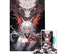 Jigsaw Puzzles 1000 Pieces for Teenagers Queen of Dragons Fun at Home Activities, Home Decoration Relaxing Games for Age 14+ Game (38x52cm)