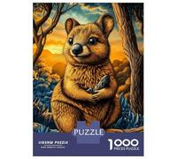 Jigsaw Puzzles 1000 Pieces for Teenagers Quokka Sunset Puzzle for Adults Family Game Staycation Kill Time Stress Reduction Gifts 38x26cm/1000pcs