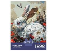 Jigsaw Puzzles 1000 Pieces for Teenagers Rabbit Garden Jigsaws for Adults Toy Wall Decor Analysis And Logic Help The Brain Exercise 38x26cm/1000pcs