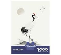Jigsaw Puzzles 1000 Pieces for Teenagers Red-crowned Crane with Sun And Birds Adult Jigsaw Hands-on Game But Fun And Humorous Stress Reduction Gifts 38x26cm/1000pcs